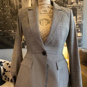 Suri Prince of Wales checked and houndstooth cotton-blend blazer- Size 4